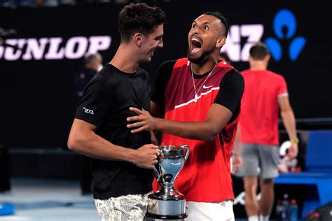 Nick Kyrgios rates Australian Open doubles title win the best of hi.